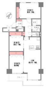 京橋グリーンハイツ　二号棟-1